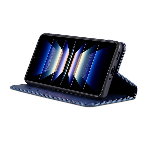 AZNS Xiaomi Redmi K70 Ultra -kotelo, lehmännahkajäljitelmä PU-nahkainen lompakkokotelo - Vihreä Multicolor Blue