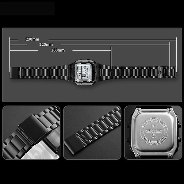 Skmei 1381 Outdoor Waterproof Sports Watch Black Black