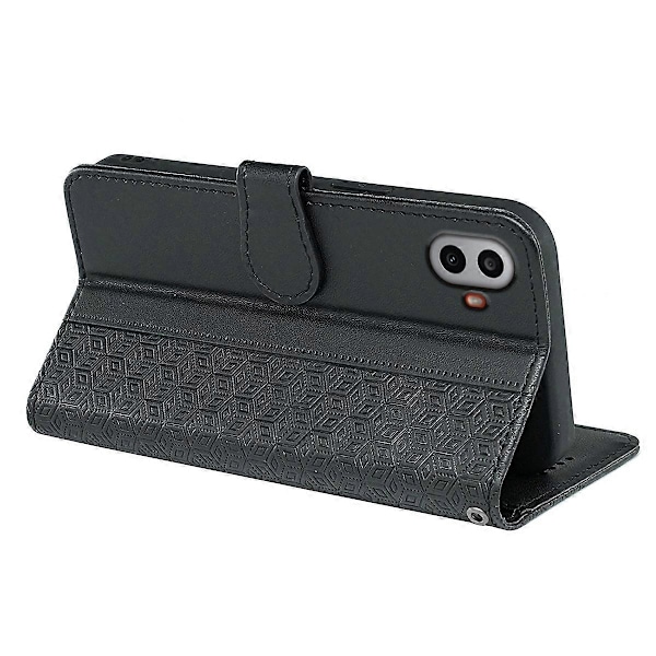 För Nothing CMF Phone 1 Plånboksfodral Mönsterpräglat Läder Flipfodral - Grön Multicolor Black