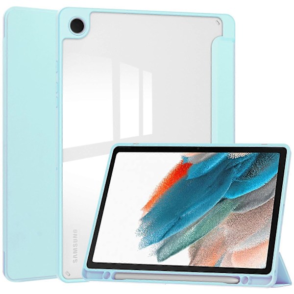 Kirkas takakansi Samsung Galaxy Tab A9+ PU+TPU+Akryyli tablettikotelolle kynäpaikalla Multicolor Style D