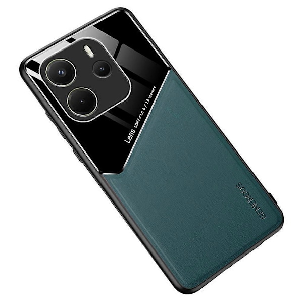 Xiaomi Redmi Note 14 4G (163,25x76,55x8,16mm) Kotelo Nahkapäällysteinen PC+TPU Puhelimen Takakuori Multicolor Green