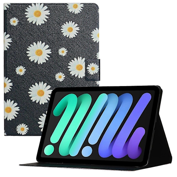 Til iPad 10.9 (2022) Stand Kort Holder Mønster Print Tablet Cover PU Læder Auto Vågn/Sov Case Multicolor Style A