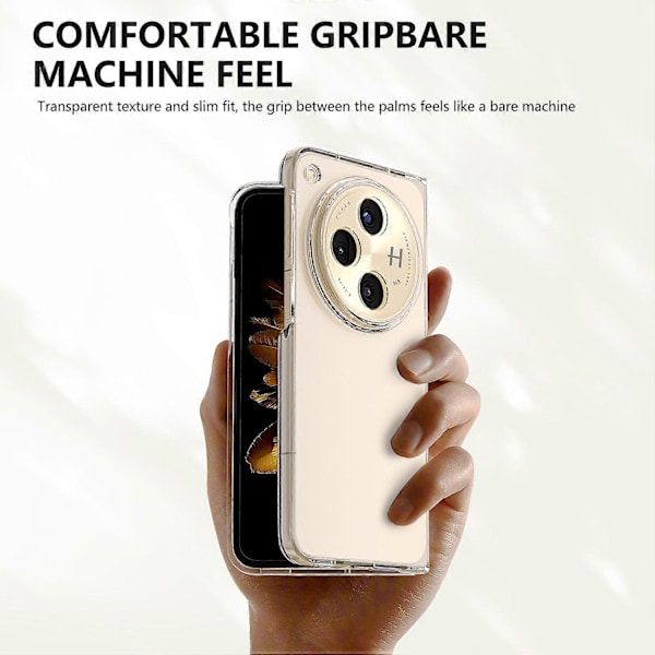 Skal för Oppo Find N3 5G Hårt PC Transparent Vikbart Telefonskydd