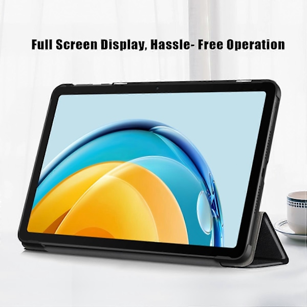 För Huawei MatePad SE 10.4-tums PU Läder Tablet Fodral Tri-fold Ställ Tablet Skydd
