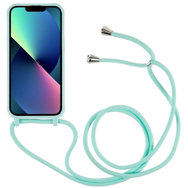 iPhone 14 Plus Integroitu TPU Puhelimen Takakansi Naarmuuntumista Estävä Suojus Nauhalla Multicolor Style F