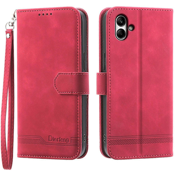 DIERFENG DF-03 Samsung Galaxy A05 4G -puhelinkotelo PU-nahkaa, jalustalla ja lompakolla Multicolor Style C