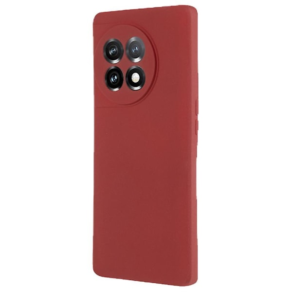 Mjukt Tpu phone case för Oneplus 11 5g , dubbelsidigt matt skyddande cover Wine Red