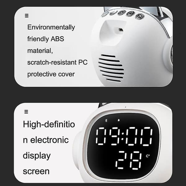 Bluetooth Väckarklocka nattljus
