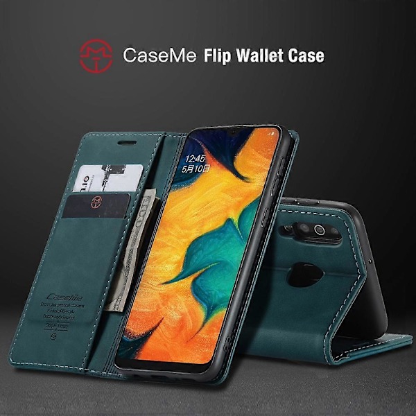 Til Samsung Galaxy M30/Galaxy A40s Case CASEME 013 Series Kortholder Stativ Læder Telefon Cover Multicolor Style E