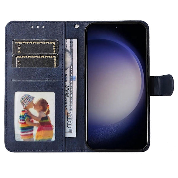 Plånboksfodral för Samsung Galaxy S24+ PU Läder Kalvtextur Telefonskal Multicolor Style E