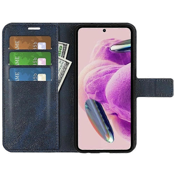 Til Xiaomi Redmi Note 12S 4G Wallet Stand PU Læder Telefon Cover Kalvetekstur Mobiltelefon Etui Multicolor Style E