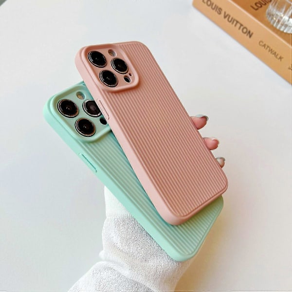 For iPhone 14 Pro Max Anti-Stripes Bakside Deksel Myk TPU Støtsikker Beskyttelsesdeksel Multicolor Style H
