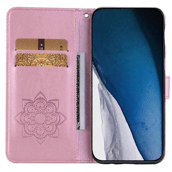 Til Samsung Galaxy A05 4G Etui Ugle Præget PU Læder Anti-drop Telefon Wallet Cover Multicolor Style B