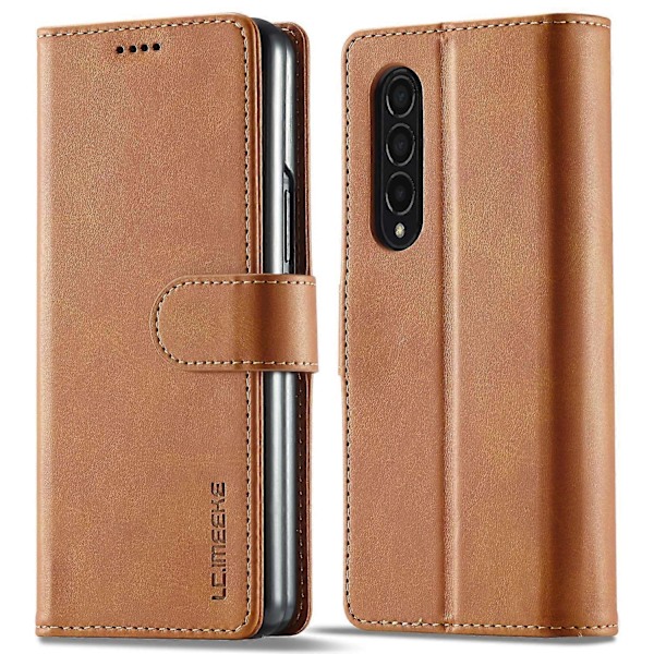 LC.IMEEKE Magnetlås Ställ Plånbok PU Läder Vikbart Telefonfodral för Samsung Galaxy Z Fold3 5G