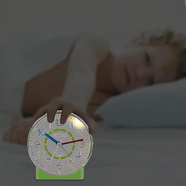 Väckarklocka Barn Analog, Tyst, Ingen Tickande, Lätt Väckarklocka För Tjej