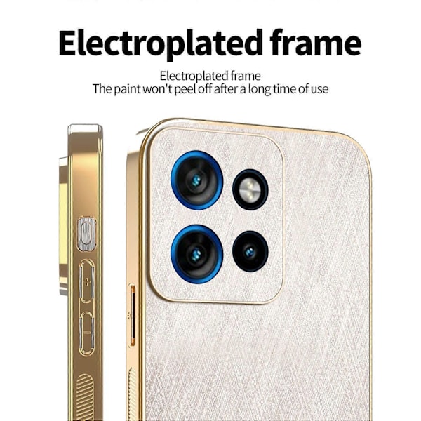 Kompatibelt med Motorola Edge 50 Neo 5G Mobilskal Multicolor Gold