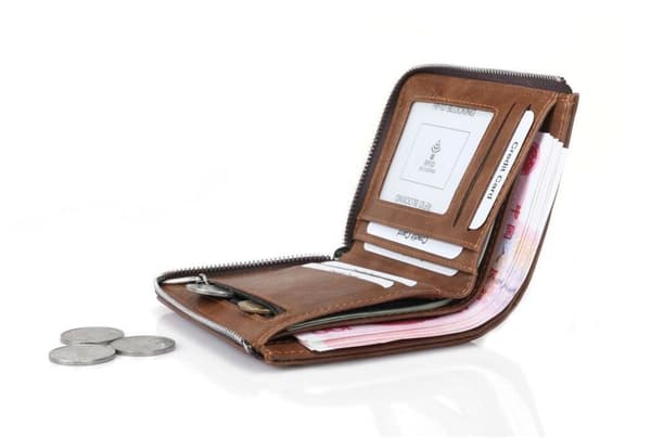 RFID-suojattu lompakko \"Zip Wallet\" Musta Black one size