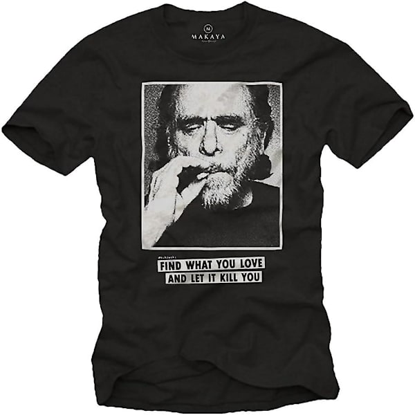 Makaya Charles Bukowski Runot T-paita Black M