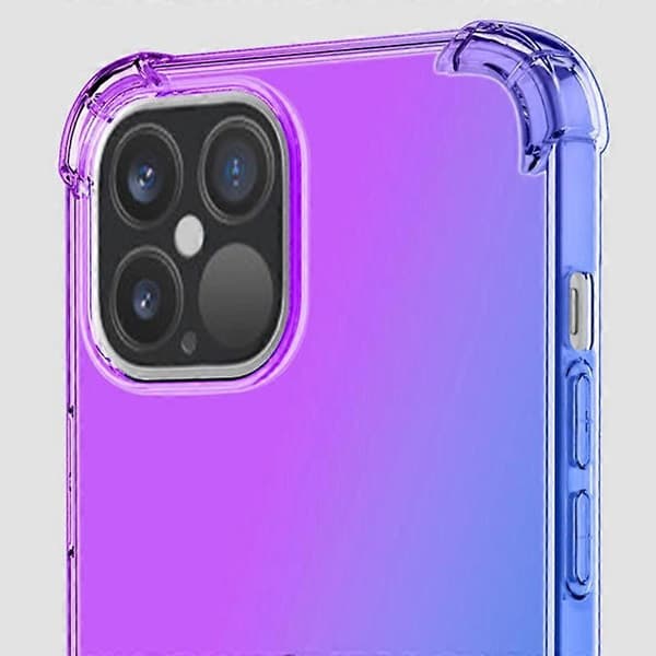 Gradientfärgat TPU-skal för iPhone 15 Pro Max, Stöttåligt