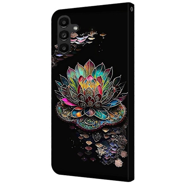 Fodral för Samsung Galaxy A14 4G/5G Mönstertryckt Skyddande Fodral TPU+PU Läder Flip Telefonfodral Multicolor Style M