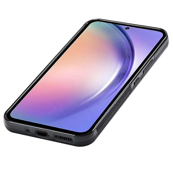 LC.IMEEKE Samsung Galaxy A54 5G Hiilikuitu PU-nahkapinnoitettu Puhelinkotelo TPU+EVA Puhelinkuori