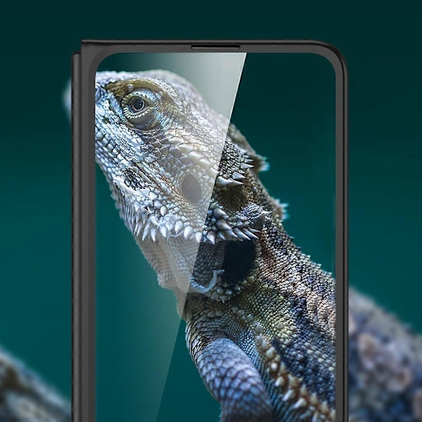 GKK Iskunkestävä suojakotelo Samsung Galaxy Z Fold5 5G -puhelimelle, kova PC-puhelinkotelo karkaistulla lasikalvolla Multicolor Style C
