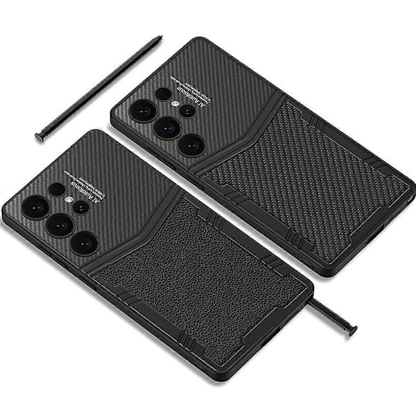 GKK Etui til Samsung Galaxy S25 Ultra, tekstureret PU+PC+TPU telefoncover - Krokodille tekstur Multicolor Python Texture