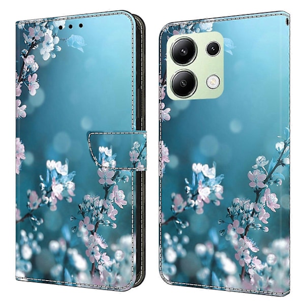 Xiaomi Redmi Note 13 4G Lompakkokotelo Puhelimelle, Pudotussuoja, 3D-kuvioitu Nahkainen Käännettävä Suojakotelo Multicolor Style L