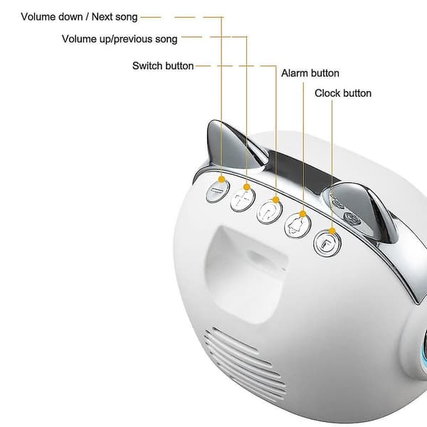 Bluetooth Vekkerklokke Nattlys