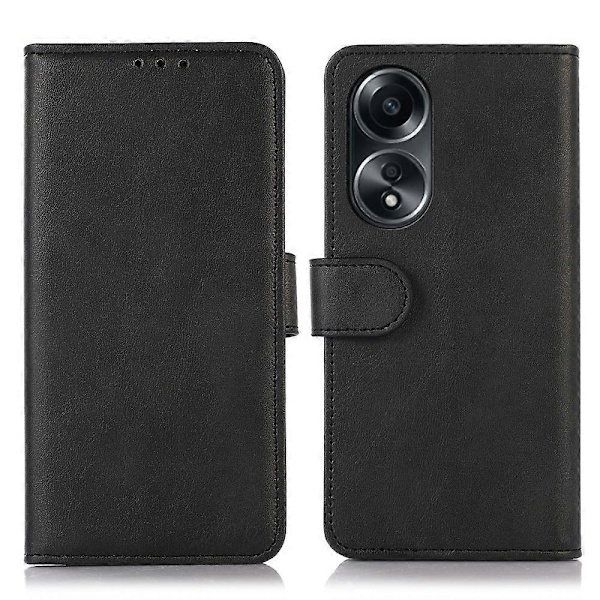 Til Oppo A58 4G Ko Læder Tekstur Telefon Etui Wallet Stand Stødsikker Læder Telefon Cover Multicolor Style A