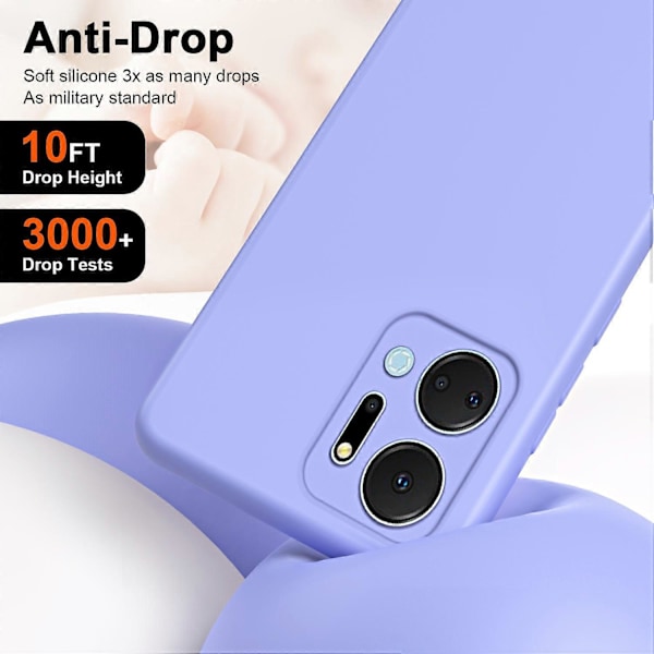 Honor X7a 5G Kuituvuorattu Pehmeä TPU Takakuori 2.2mm Paksuinen Kumipinnoitettu Puhelinkotelo Multicolor Style C