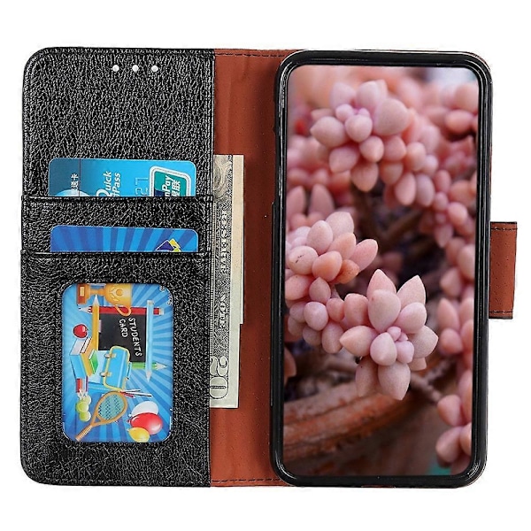 För Samsung Galaxy A15 4G Fodral Nappa Textur Delat Läder Telefonställ Skydd med Plånbok Multicolor Style A