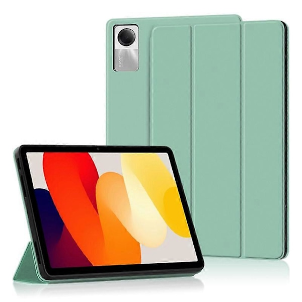 Trifold Stativveske for Xiaomi Redmi Pad SE, Ripebestandig PU-Lær Beskyttende Nettbrettdeksel Multicolor Style C