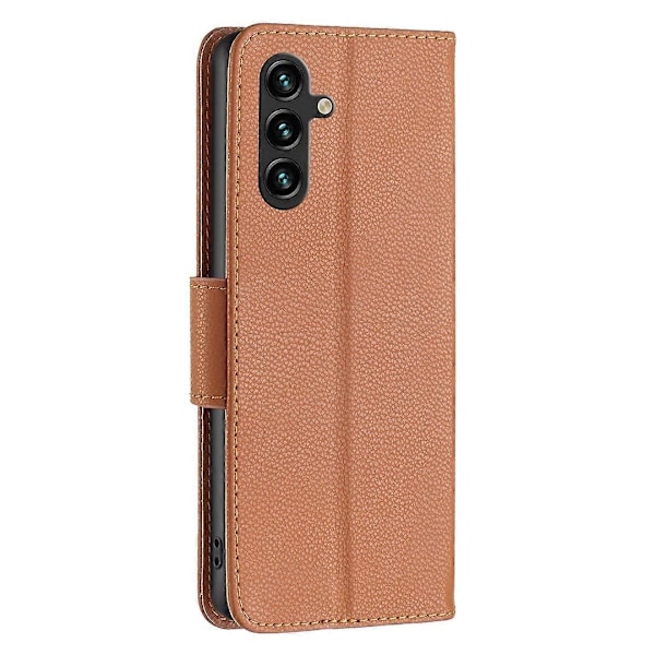 Til Samsung Galaxy A15 4G Etui Litchi Tekstur PU Læderpung Mobiltelefon Cover Multicolor Style E