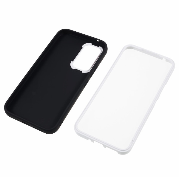 Telefoncover til Samsung Galaxy A24 4g Aftagelig Ramme Pc+tpu Gummibelagt Cover Black