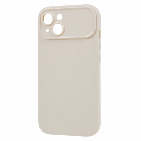 För Iphone 13 Matte Telefon Bakskal Soft Tpu Phone case Cover (exakt bakre linsutskärning) White