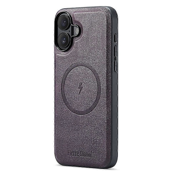 FIERRE SHANN 028 Tyyli iPhone 16 -kotelolle Magneettinen irrotettava korttipaikka Nahkainen takakansi Multicolor Style B