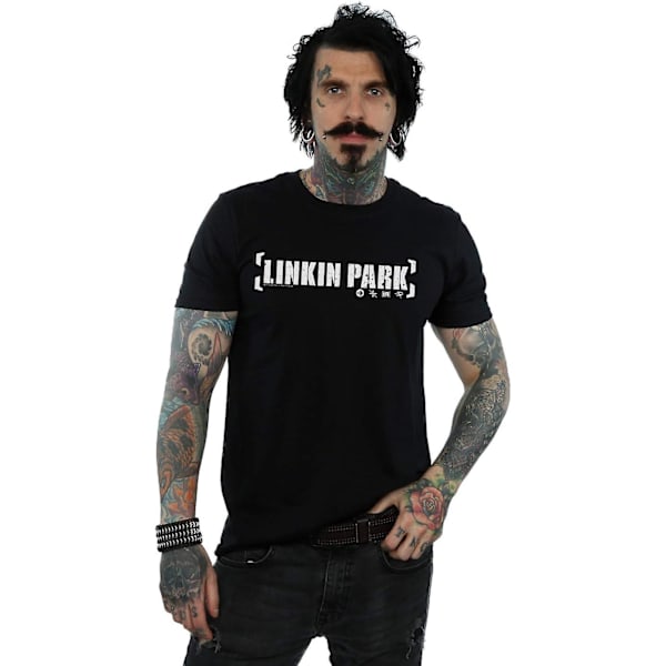 Linkin Park T-shirt med logotyp för män med fäste för män Vuxen S-3xl Txu45 Black M