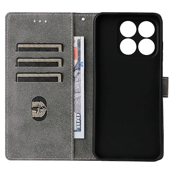 Til ZTE Blade V70/nubia V70 Wallet Case RFID-blokering PU Læder Cover Stand View - Grøn Multicolor Purple