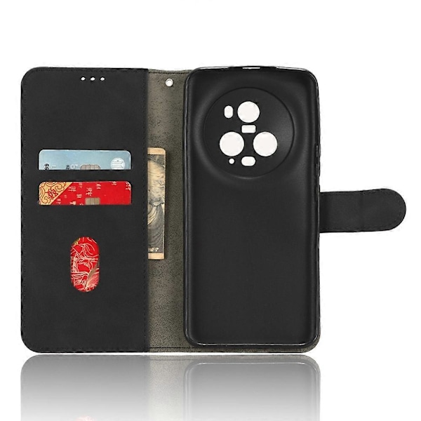 Flip læder telefoncover med stativ og pung til Honor Magic5 Pro - Hudvenligt mobilcover Multicolor Style A