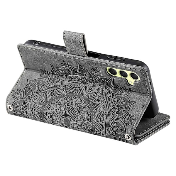 Til Samsung Galaxy A05s 4G Etui Telefon Cover Wallet PU Læder Stand Shell med Rem Multicolor Style A