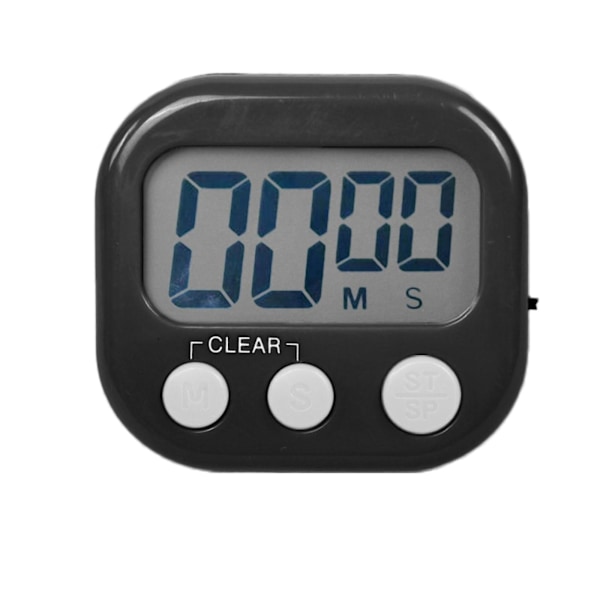 Digital kökstimer, klassrumstimer för lärare Barn, Count Up Countdown Timer med på/av för matlagning Bakning läxspelsövning Black