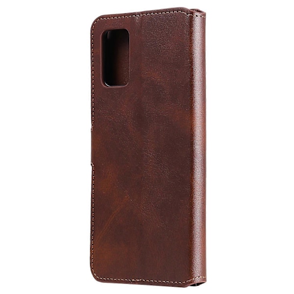 Klassiskt Plånboksfodral med Ställ i Läder för Samsung Galaxy A02s (164.2x75.9x9.1mm)
