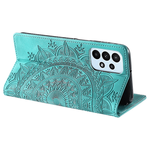 För Samsung Galaxy A53 5G Fodral Magnetisk Automatisk Stängning Läder Ställ Skydd - Multicolor Mint Green