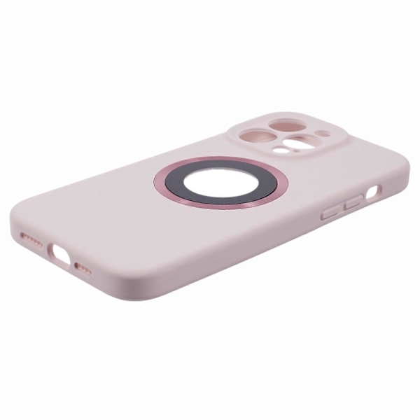 Til iPhone 14 Pro Silikone+PC Slim Cover Kompatibelt med MagSafe Logo Visning Stødsikkert Telefoncover Multicolor Style I