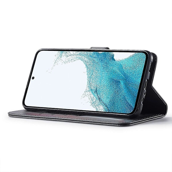 LC.IMEEKE Samsung Galaxy S23 FE Lompakkokotelo PU-nahkaa Vasikkanahkakuvioinen Jalustallinen Käännettävä Suojakotelo Multicolor Style A