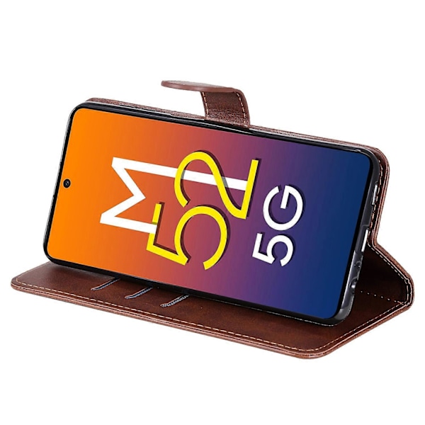 Foldbart PU Læder Telefonetui med Lynlåslomme Design Wallet Case med Justerbart Stativ til Samsung