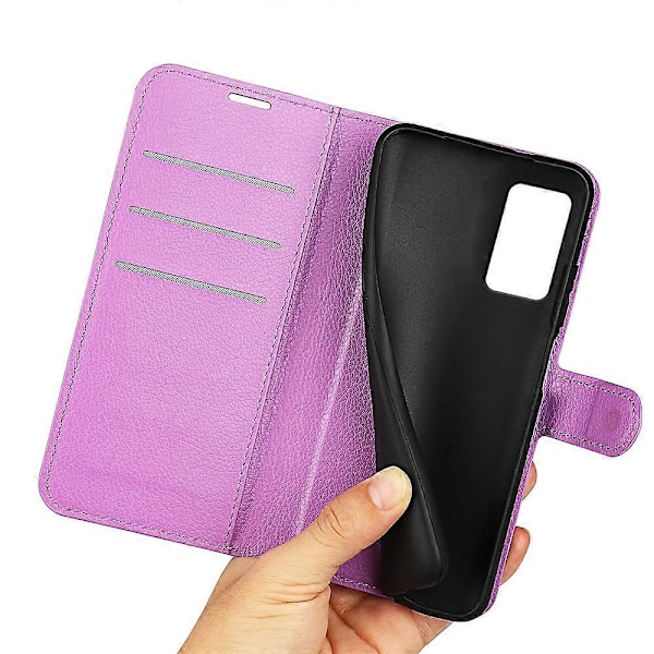 Til Xiaomi Redmi Note 12S 4G Litchi Tekstur Wallet Telefon Cover Stativ PU Læder Etui Multicolor Style H