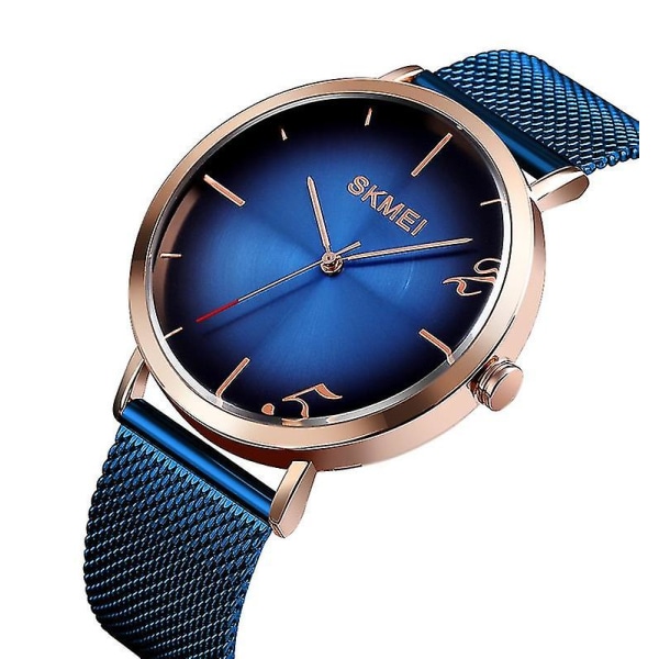 Skmei 9200 Vedenpitävä Miesten Verkko Bt Kvartsikello Blue