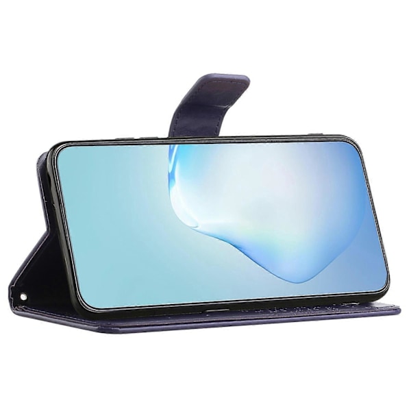 Skal till Samsung Galaxy A15 5G Uggla Träd Präglat Läder Flip Fodral med Plånbok Multicolor Style G